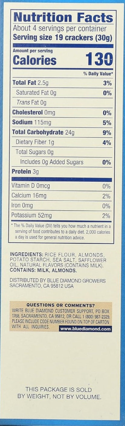 Almond Nut-Thins Nut & Rice Cracker Snacks