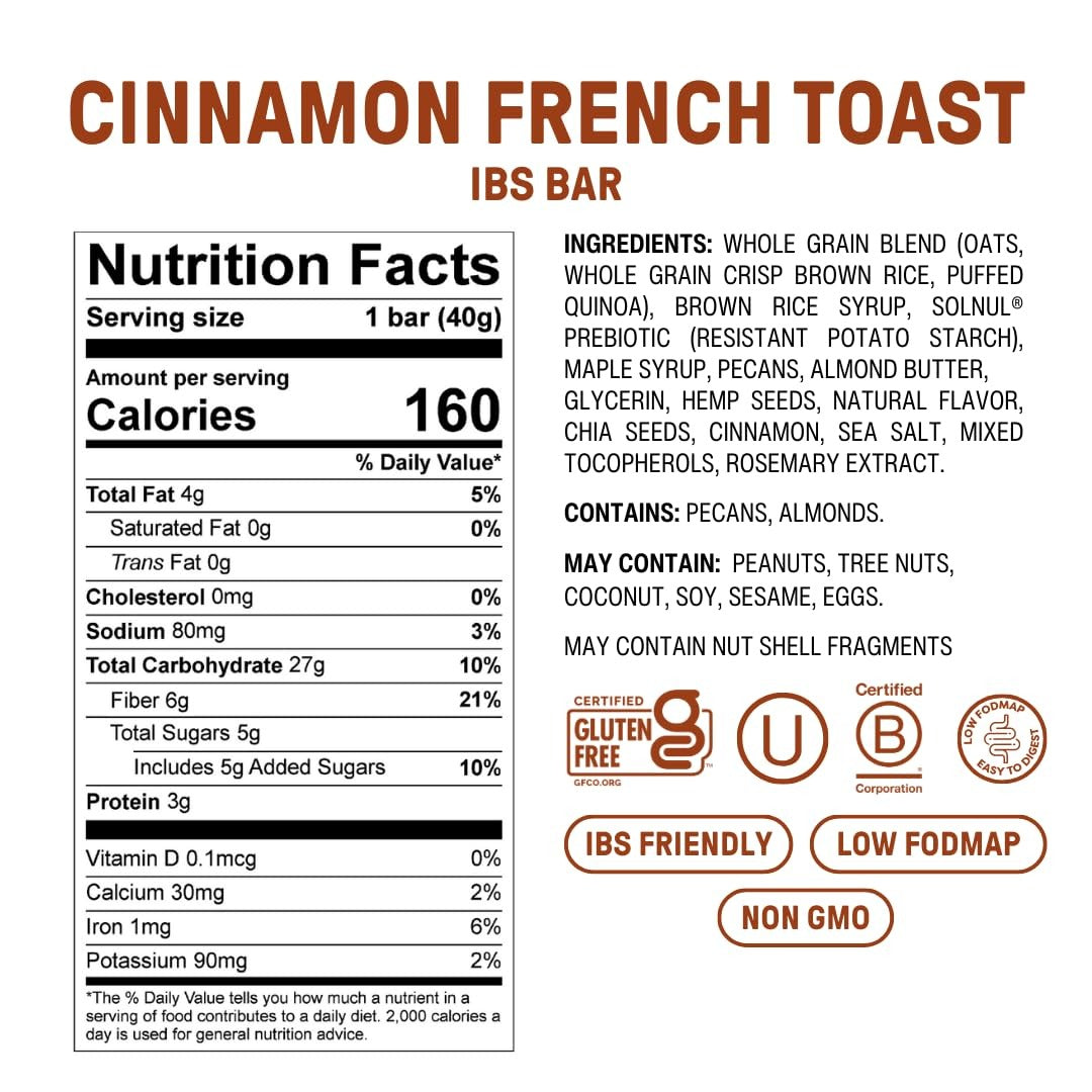 Cinnamon French Toast IBS Bars (12 CT)