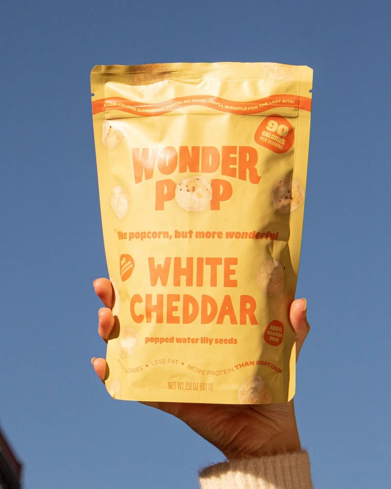 Popped Water Lily Seeds - White Cheddar (6 Pack)