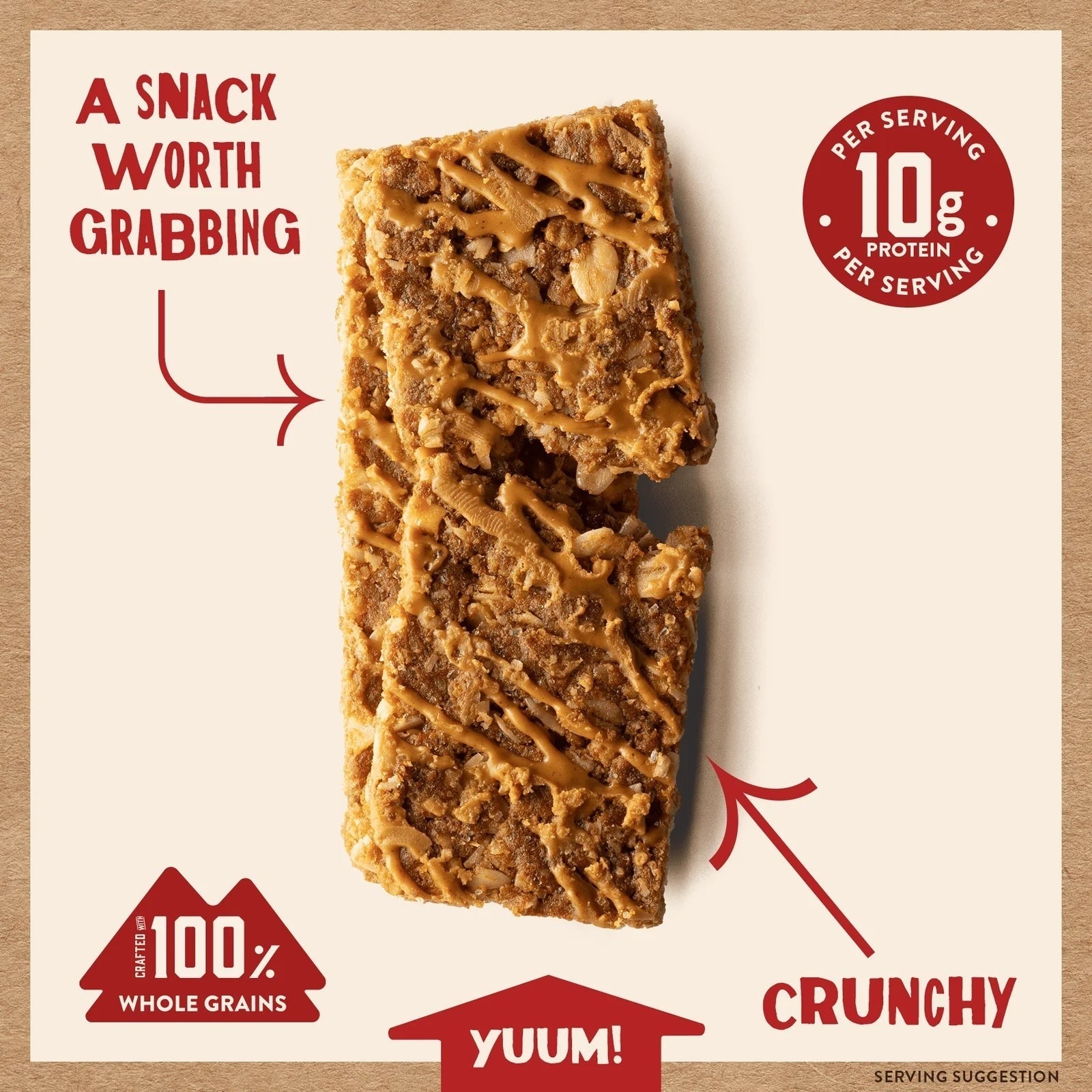 Crunchy Peanut Butter Granola Bars