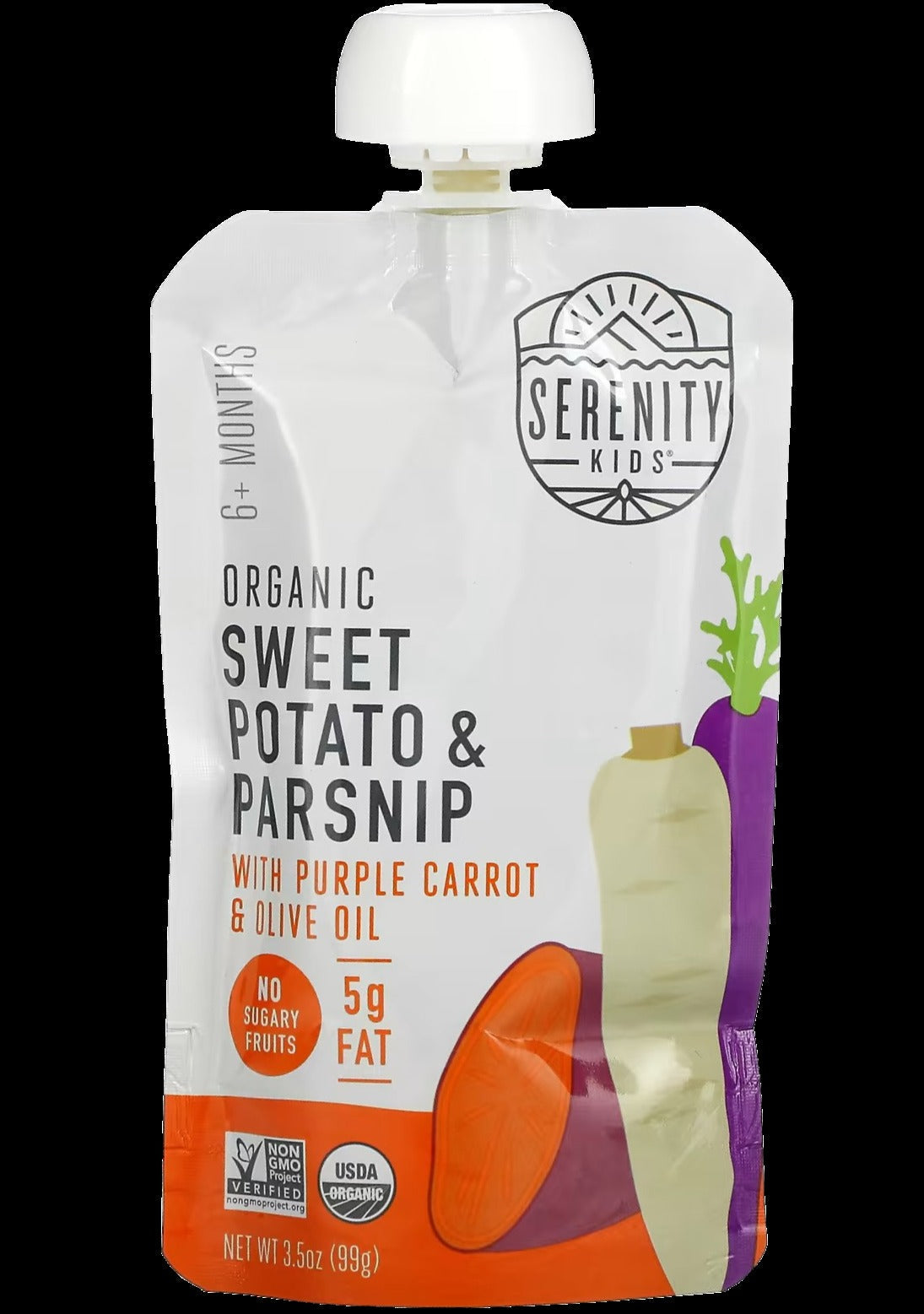 Organic Sweet Potato, Parsnips, Purple Carrot & Olive Oil
