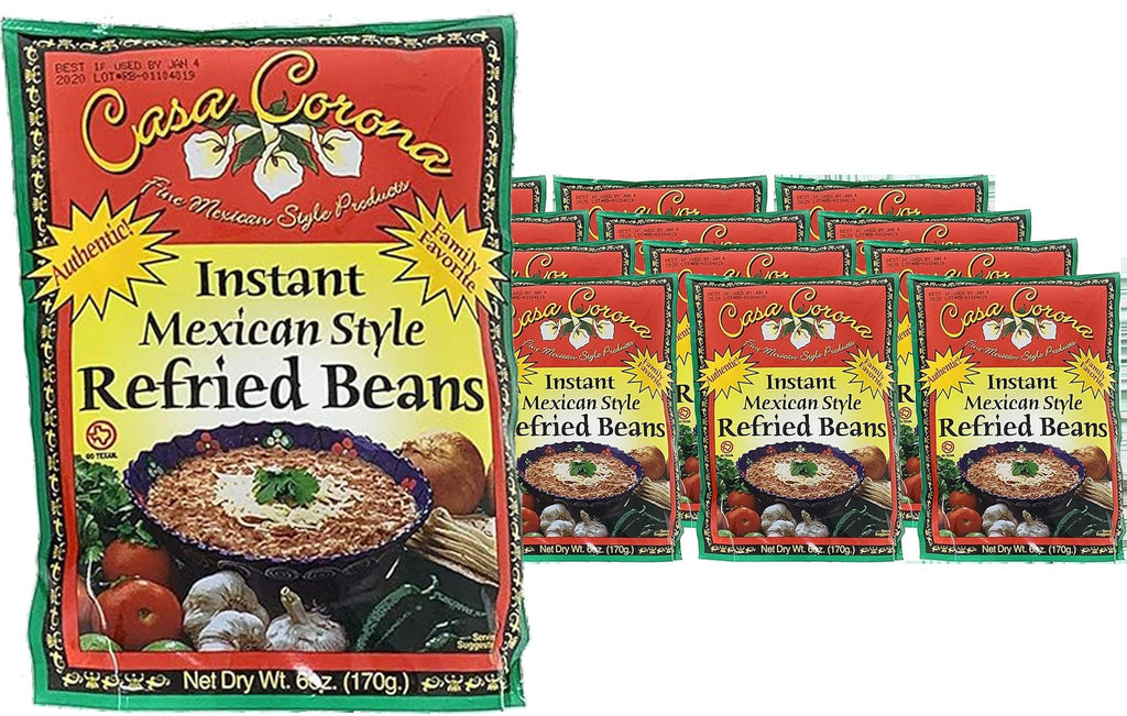 Instant Mexican Style Refried Beans (12 Pack)