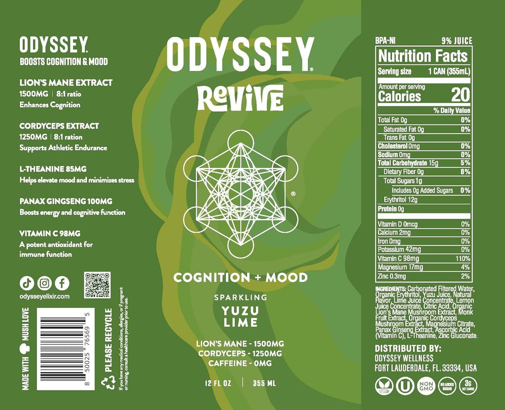 Yuzu Lime Revive Sparkling Drink