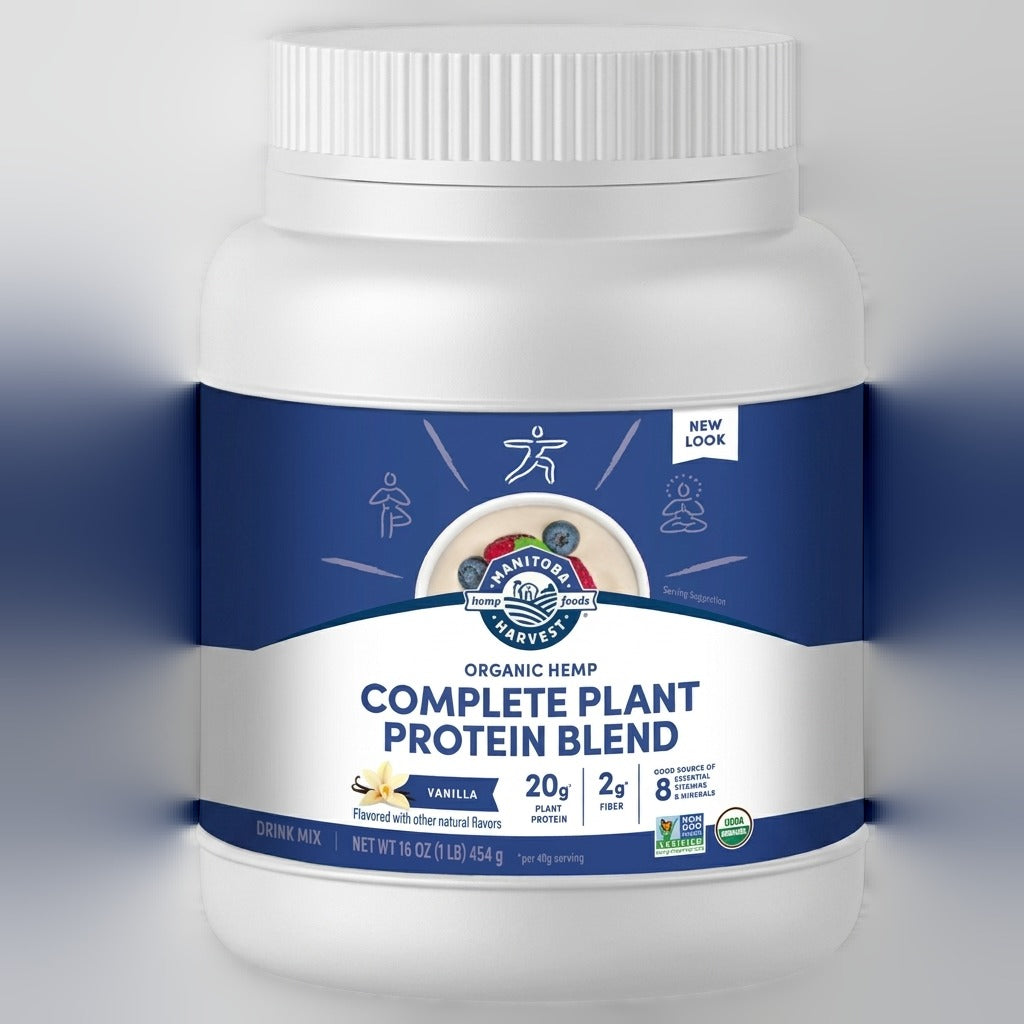 Organic Hemp Vanilla Plant-Based Protein Powder