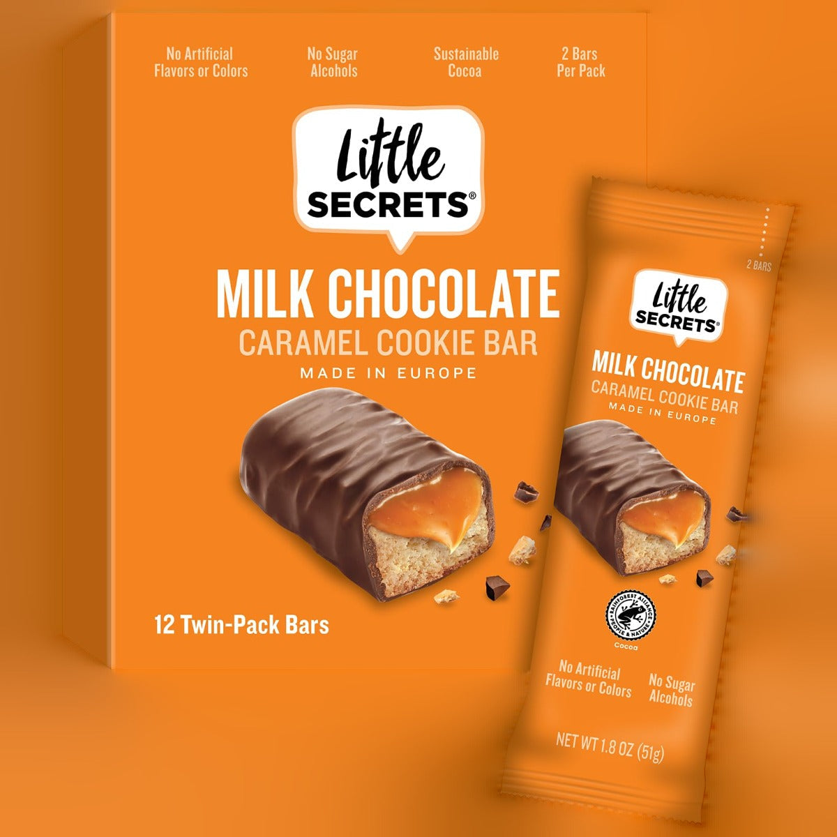 Milk Chocolate Caramel Cookie Bars (12 CT)