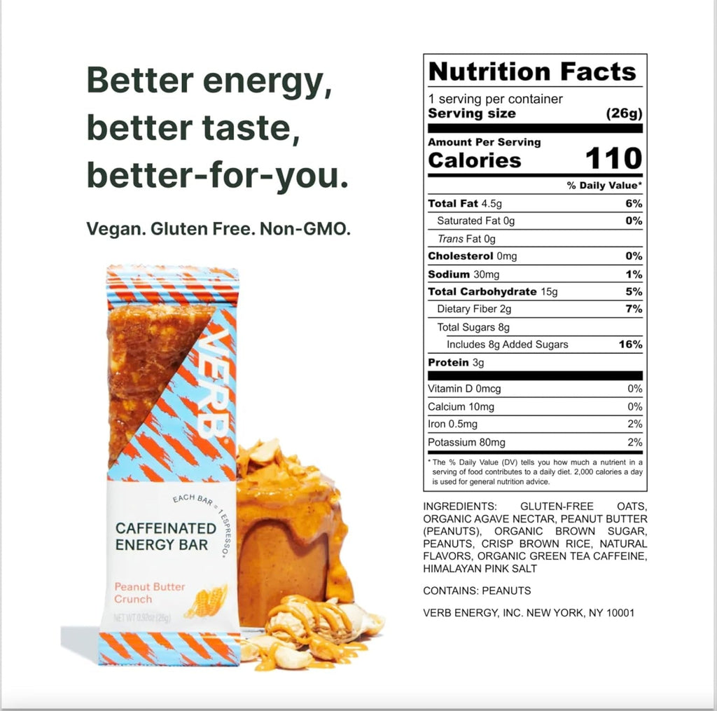 Peanut Butter Crunch Energy Bar (16 CT)