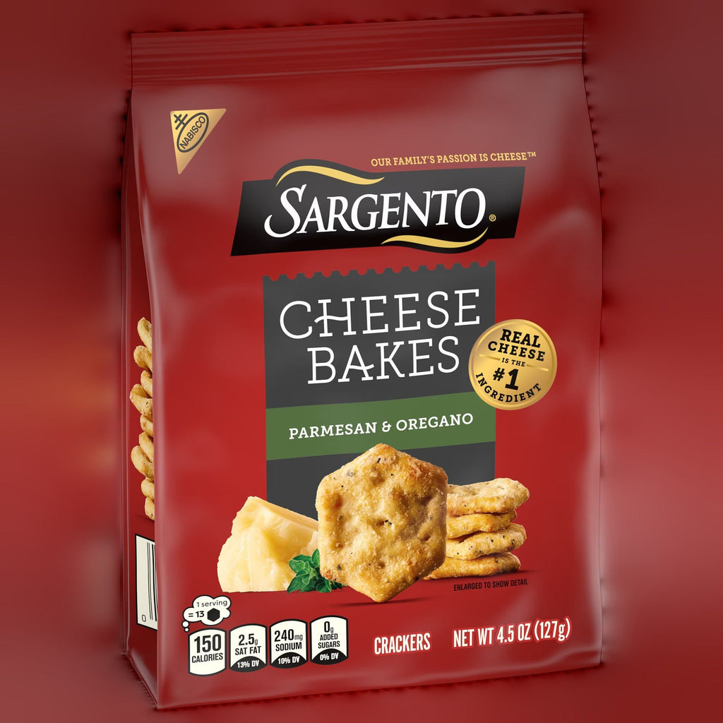 Cheese Bakes Parmesan and Oregano Crackers