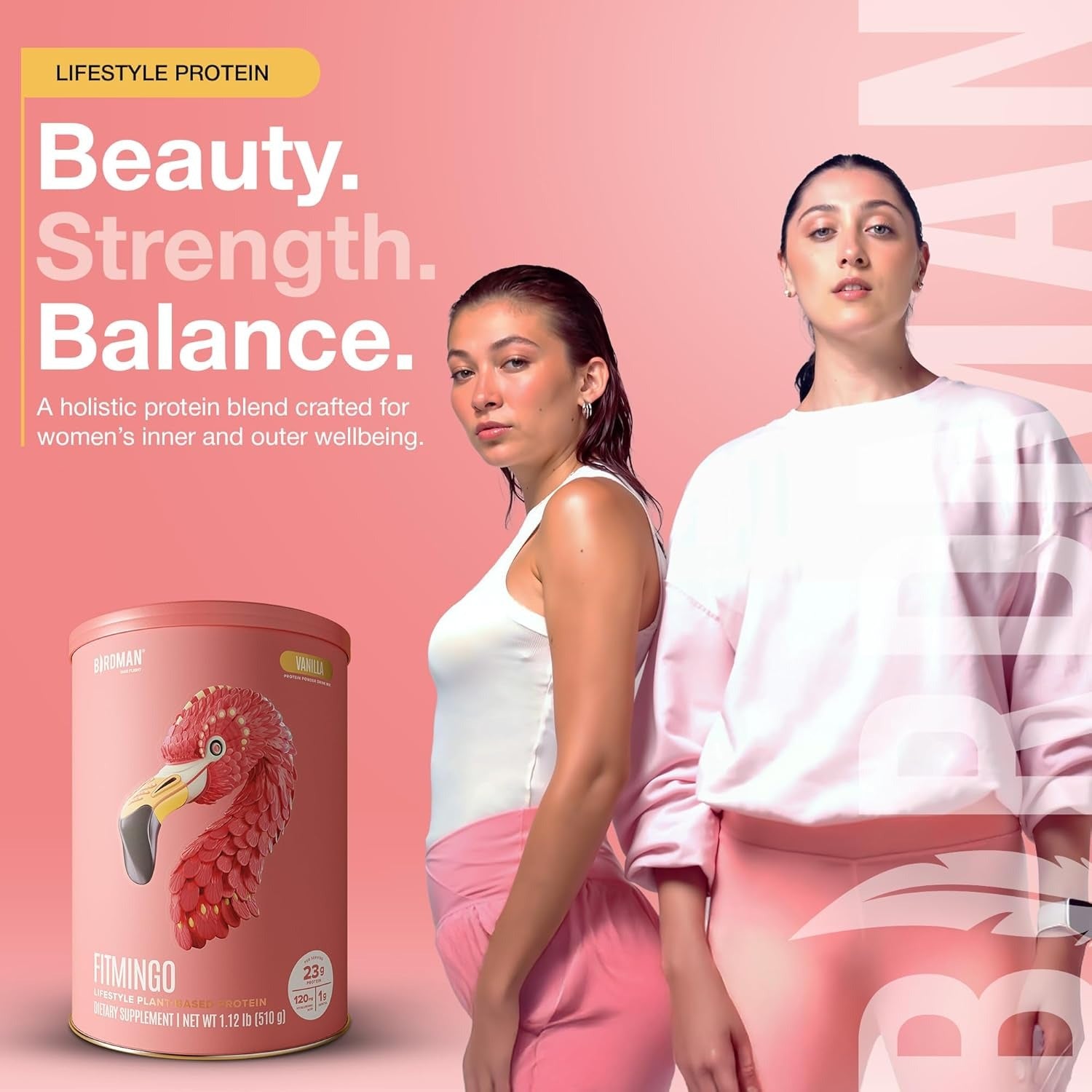 Fitmingo Vanilla Plant-Based Protein Powder