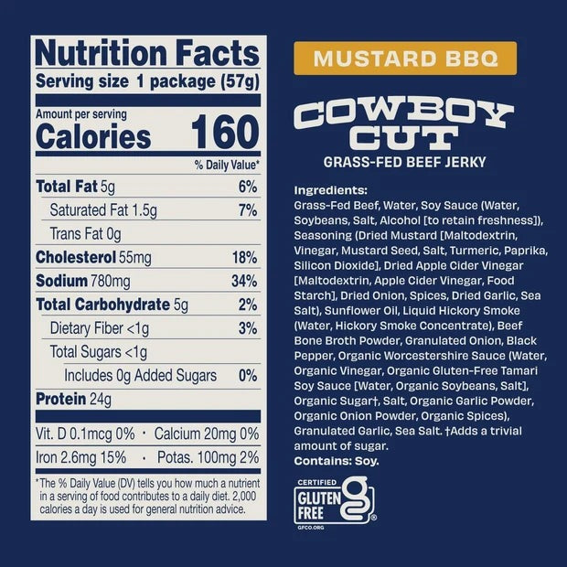 Mustard BBQ Beef Jerky