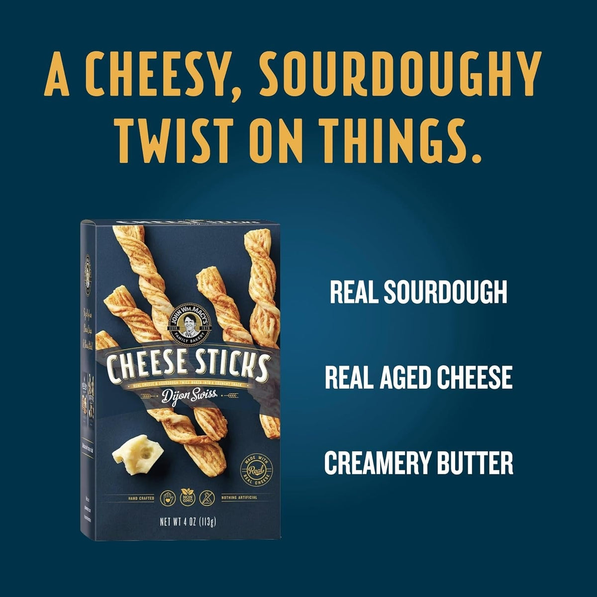 Dijon Swiss Cheese Sticks
