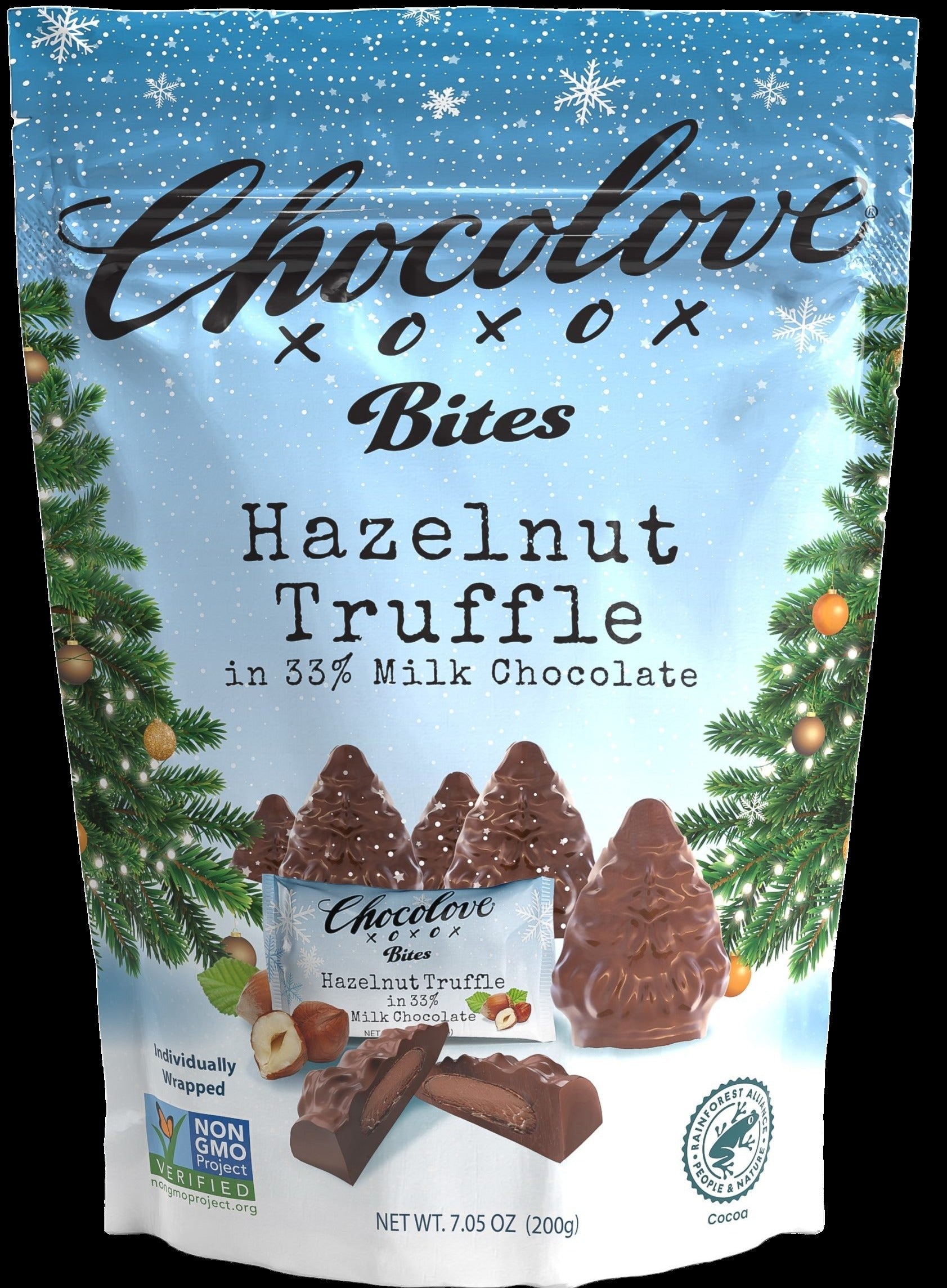 Holiday Tree-Shaped Hazelnut Chocolate