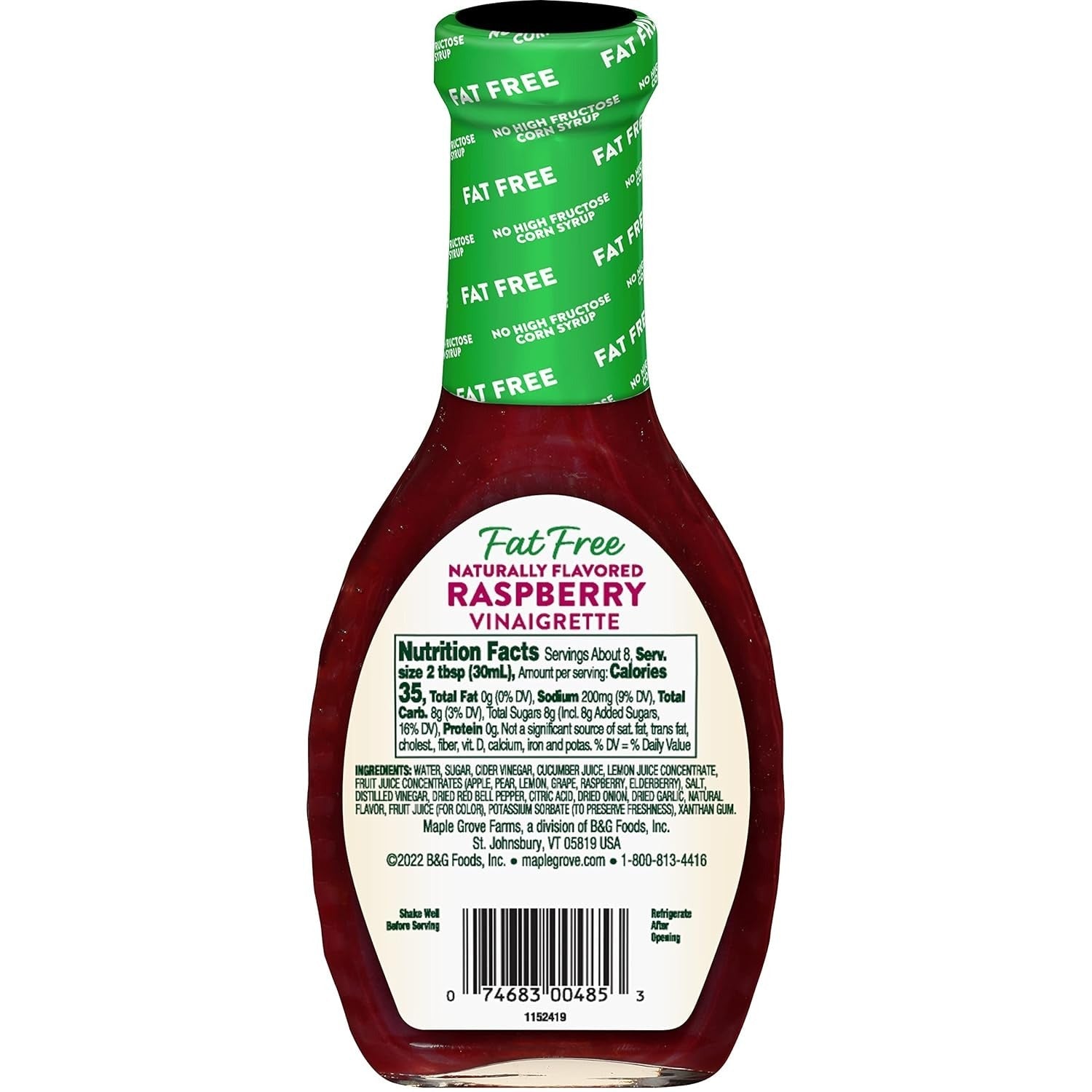 Fat Free Raspberry Vinaigrette Dressing