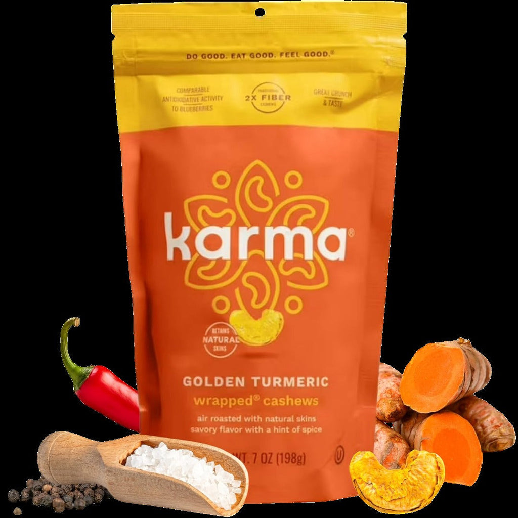 Golden Turmeric Wrapped Cashews