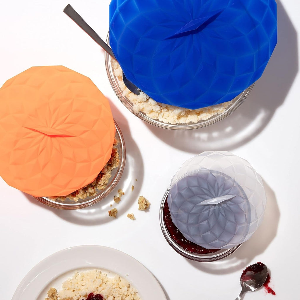 5-Piece Silicone Suction Lids Set - Slate