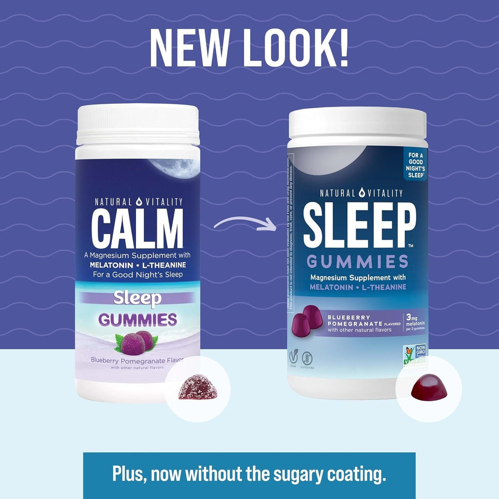 CALM Sleep Gummies Magnesium Supplement - Blueberry Pomegranate (60 CT)