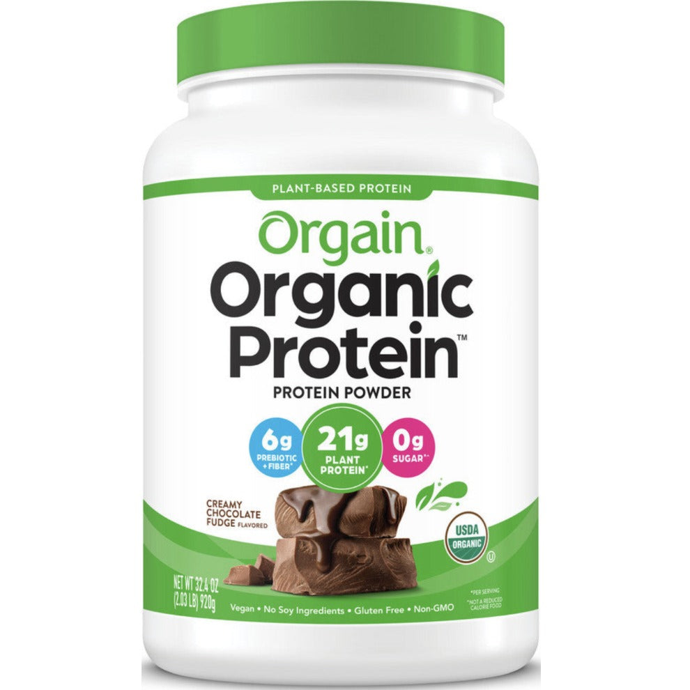 Organic Protein Plant-Based Powder - Creamy Chocolate Fudge