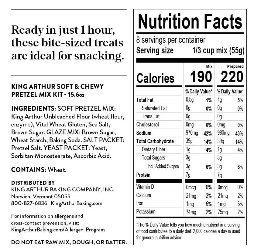 Soft And Chewy Pretzel Bites Mix Kit