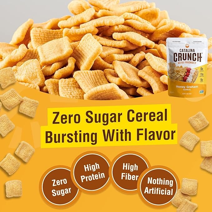 Keto Honey Graham Cereal