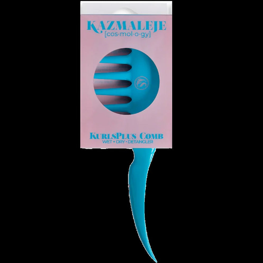 Kurls Plus Wide Tooth Hair Comb - Cobalt
