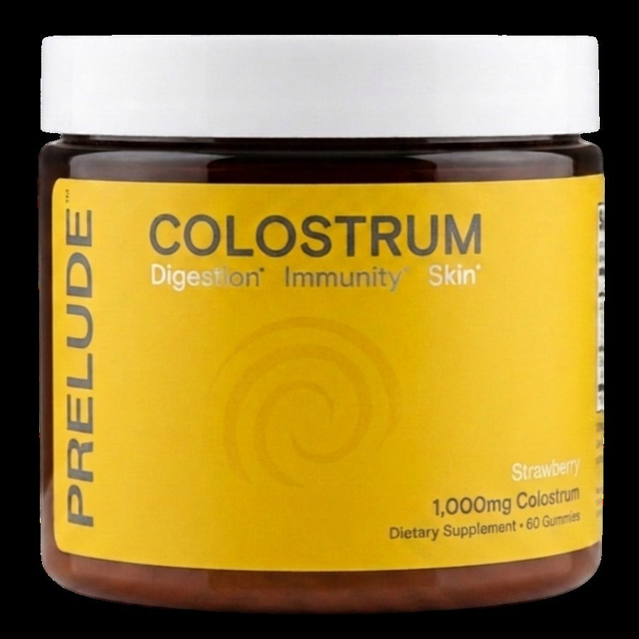 Colostrum Strawberry Gummies For Gut Health, Bloating & Beauty (60 CT)