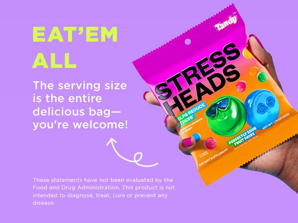 Stress Heads Perfectly Sour Fruit Faves Gummies