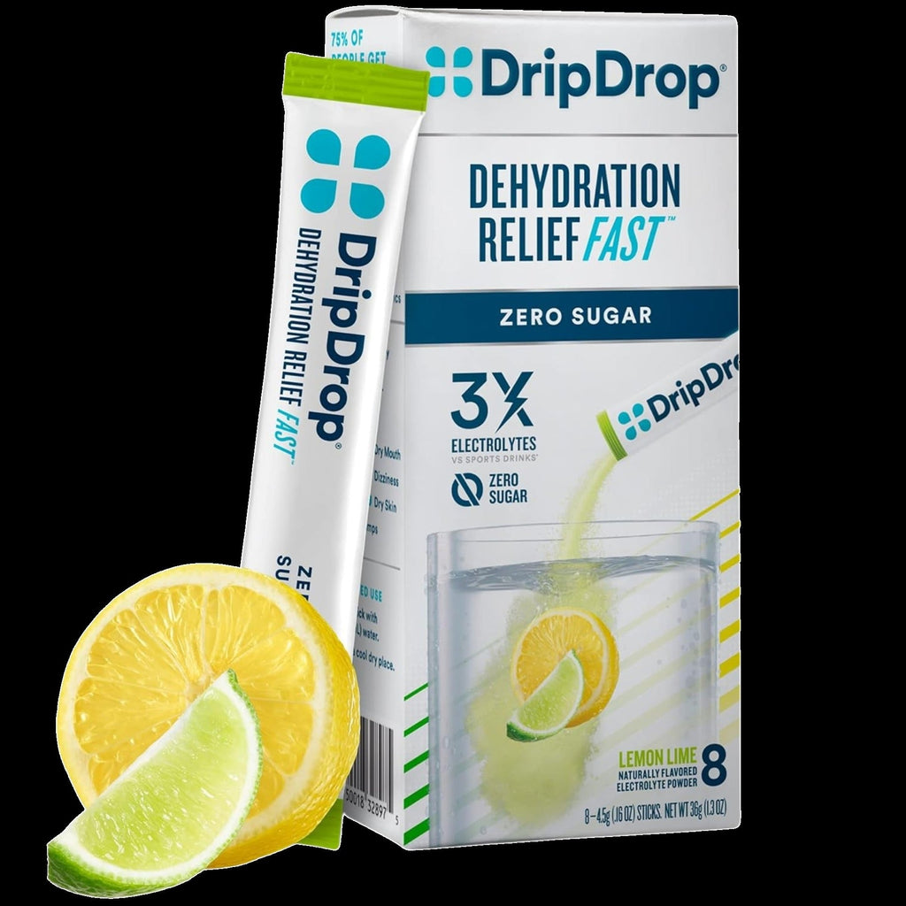 Dehydration Relief Fast Electrolyte Drink Mix Lemon Lime - Zero Sugar