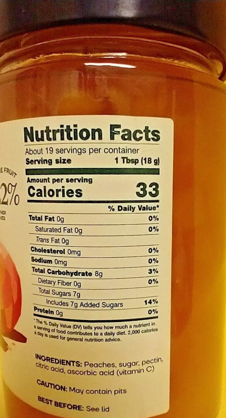 Peach Premium Fruit Spread