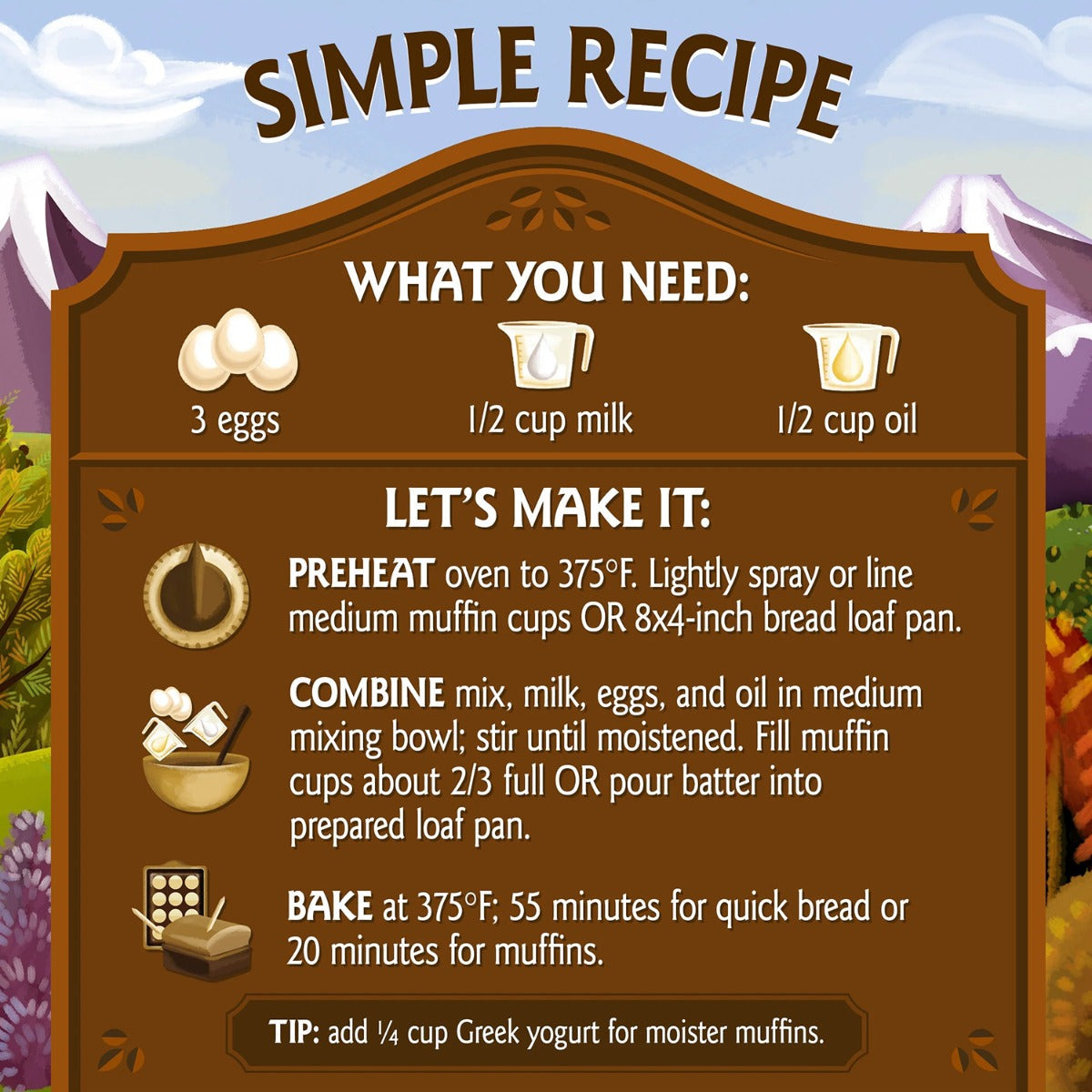 Organic Chocolate Chip Quick Bread & Muffin Mix
