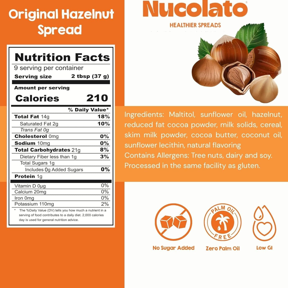 Original Hazelnut Spread - No Sugar