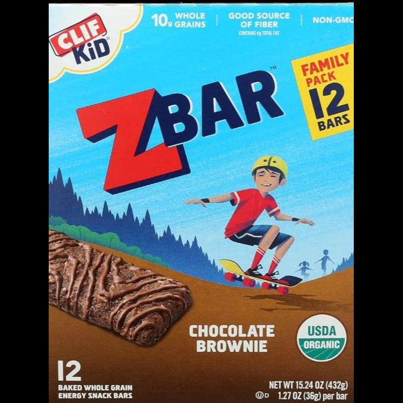 Organic Chocolate Brownie Snack Bars (12 Pack)