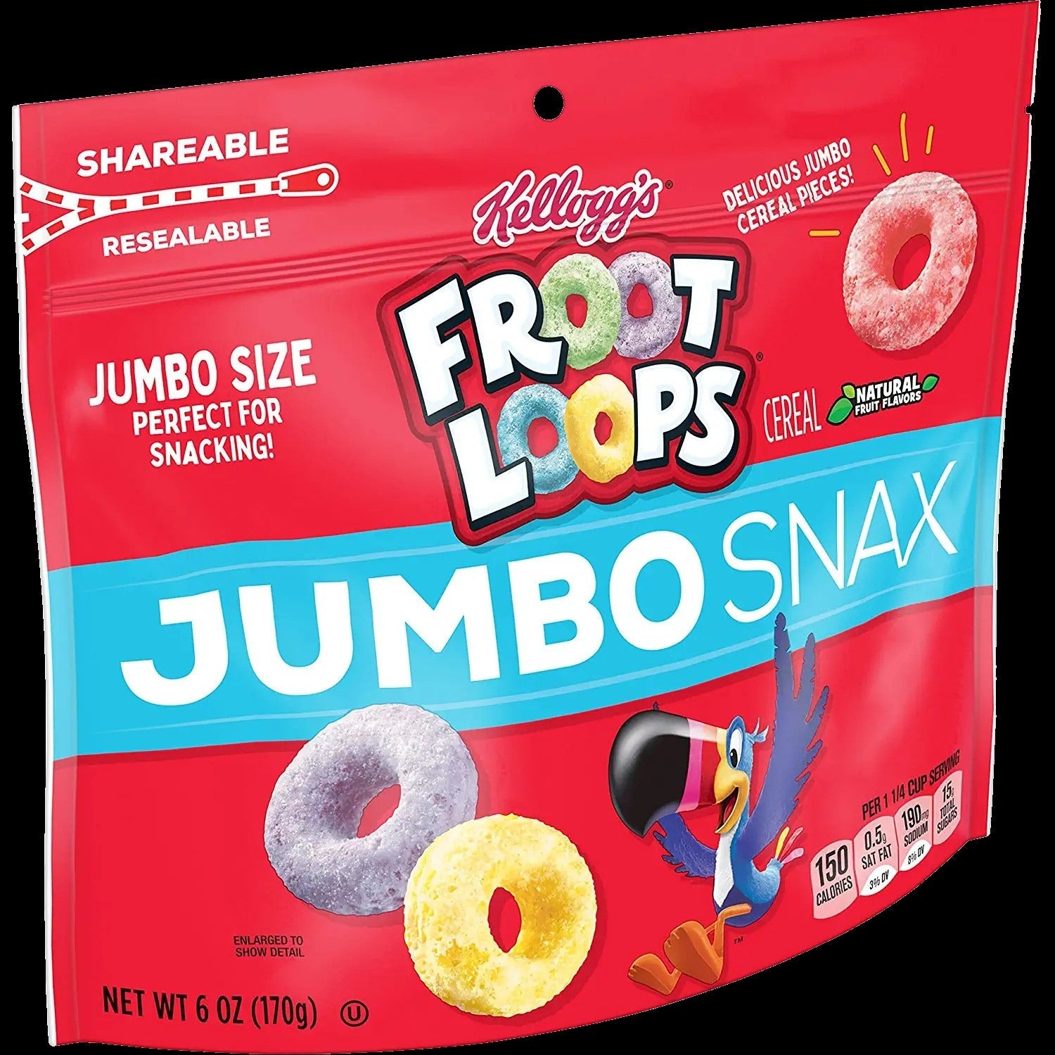 Jumbo Snax Cereal Snacking Froot Loops