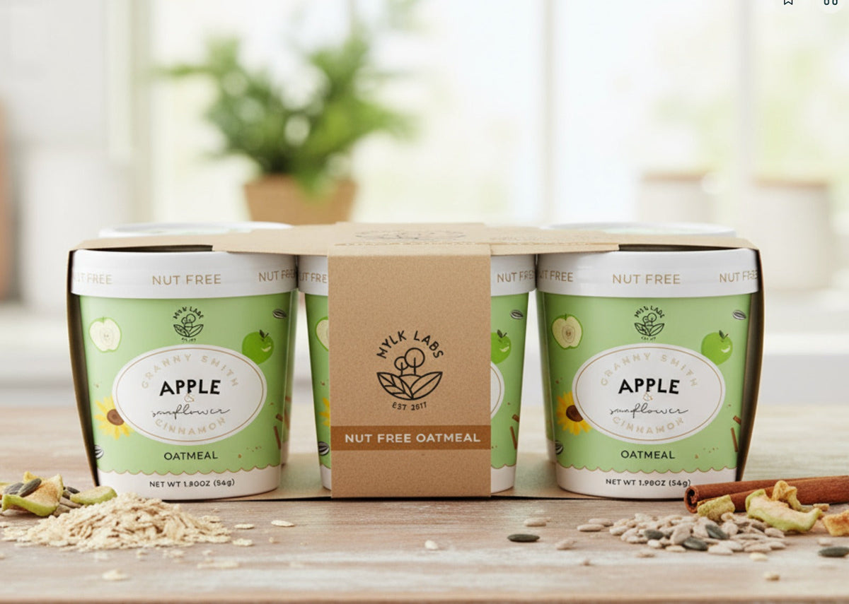 Granny Smith Apple & Sunflower Cinnamon Oatmeal Cups (6 Pack)
