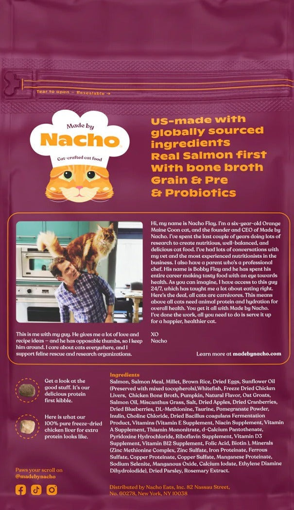 Sustainably Caught Salmon, Whitefish & Pumpkin Dry Cat Food