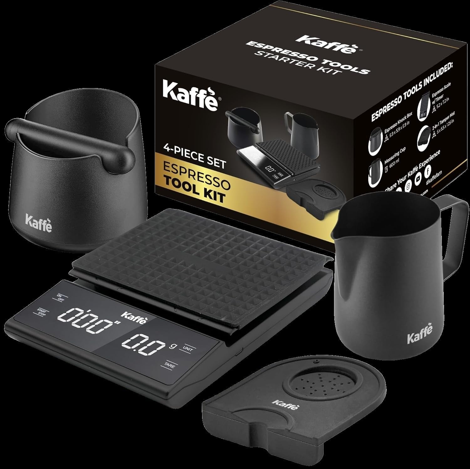 Espresso Tool Kit Set consisting of 4 pieces