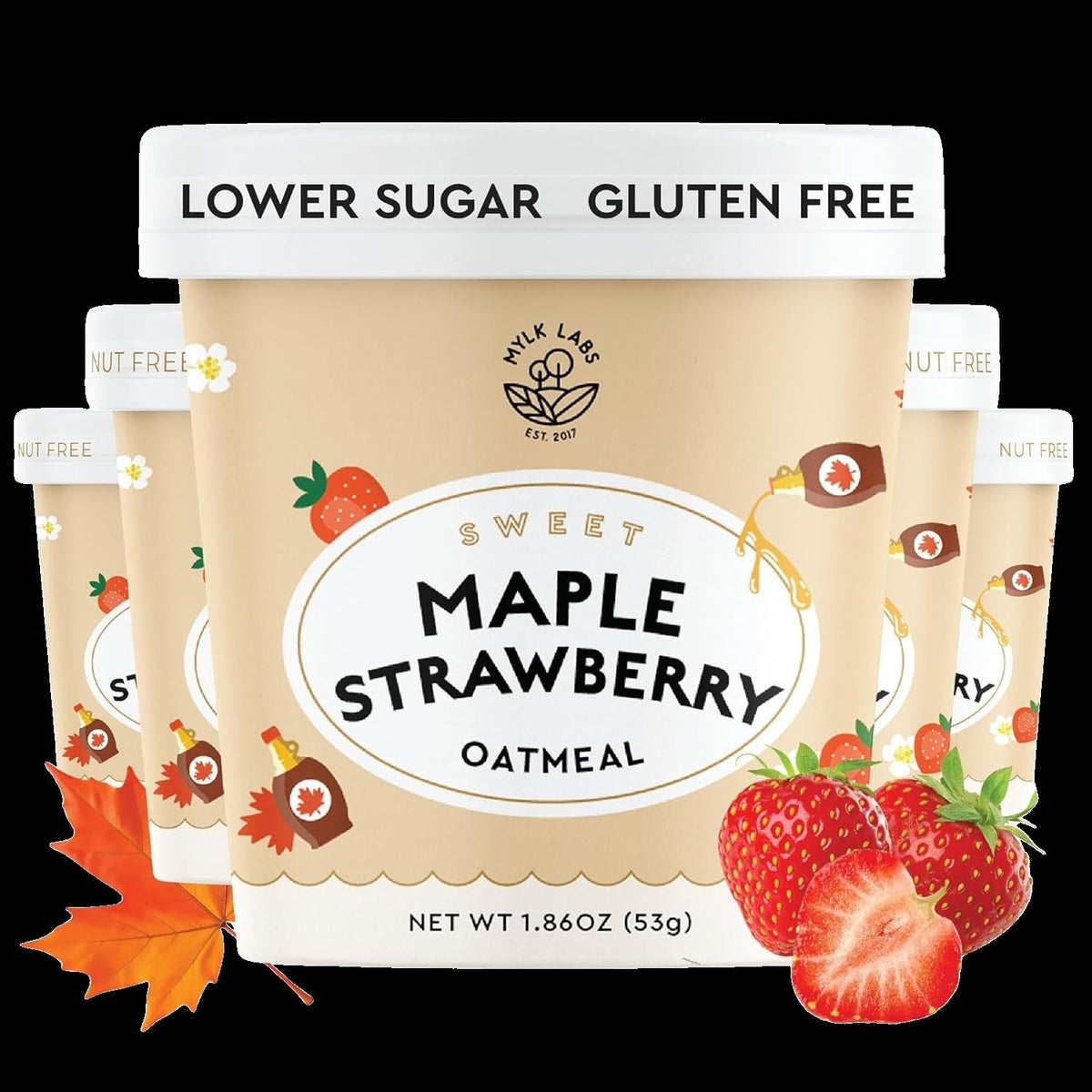 Maple Strawberry Oatmeal Cups (6 Pack)