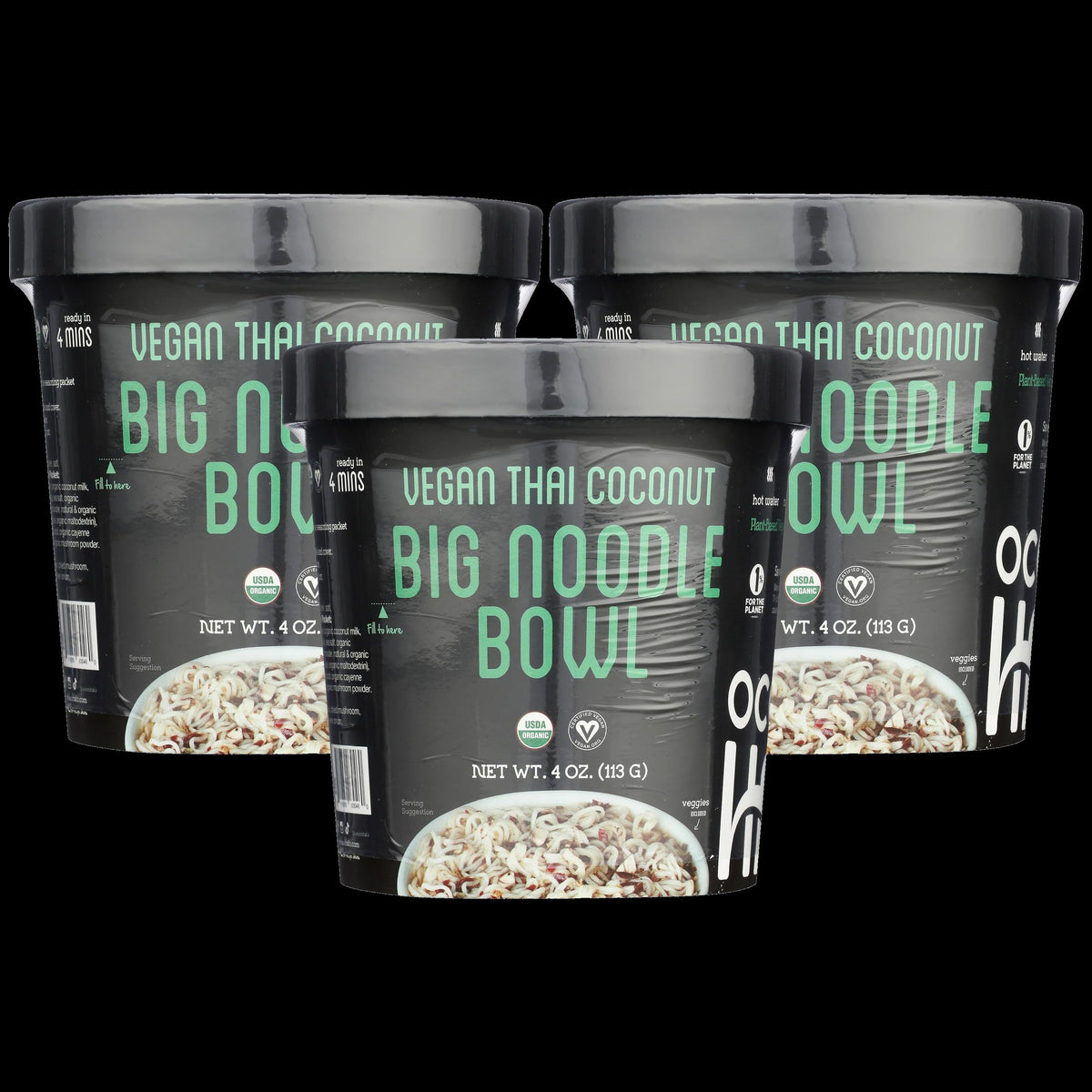 Organic Vegan Thai Coconut Big Noodle Bowl (3CT)