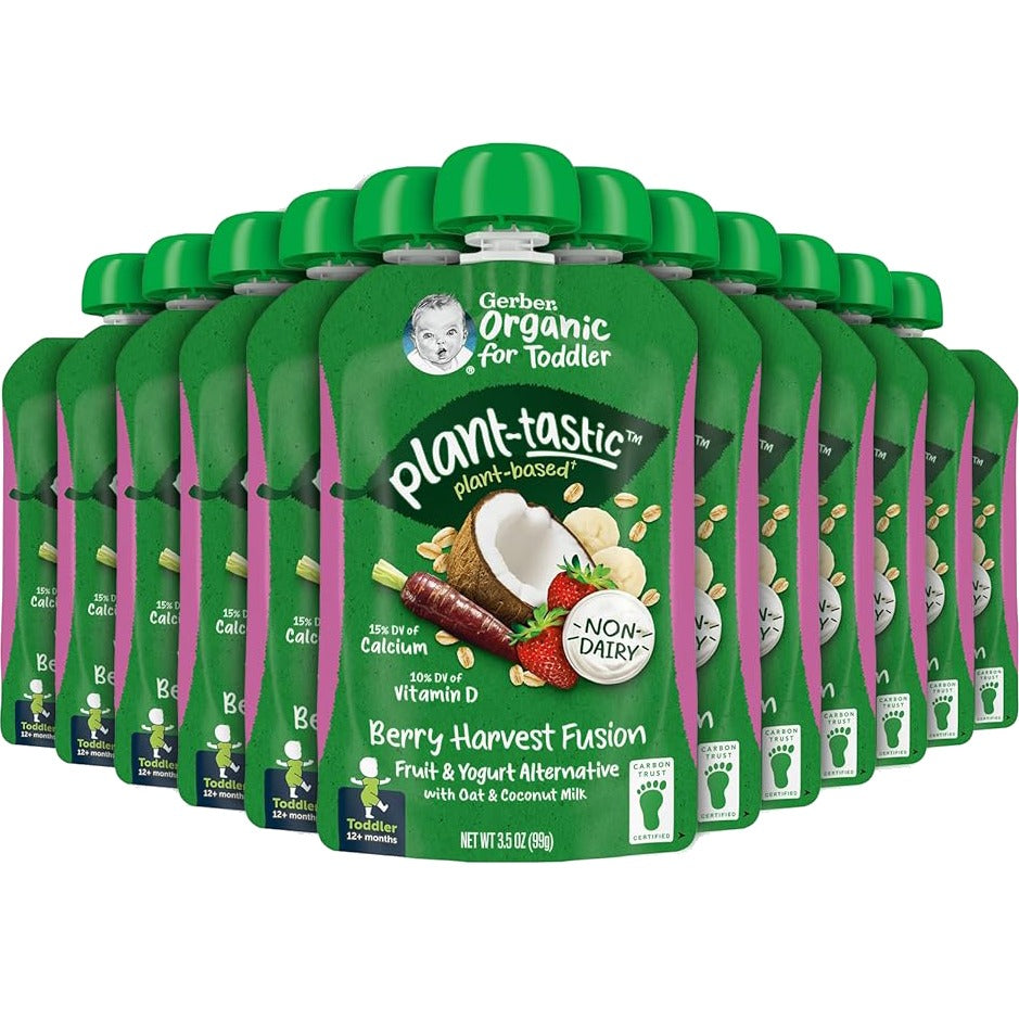 Plantastic Berry Harvest Fusion, Fruit & Yogurt Alternative (12 Pack)
