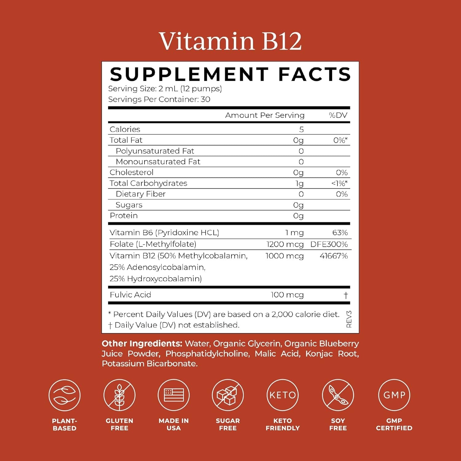 B12 + B6 Liposomal Delivery Wild Berry