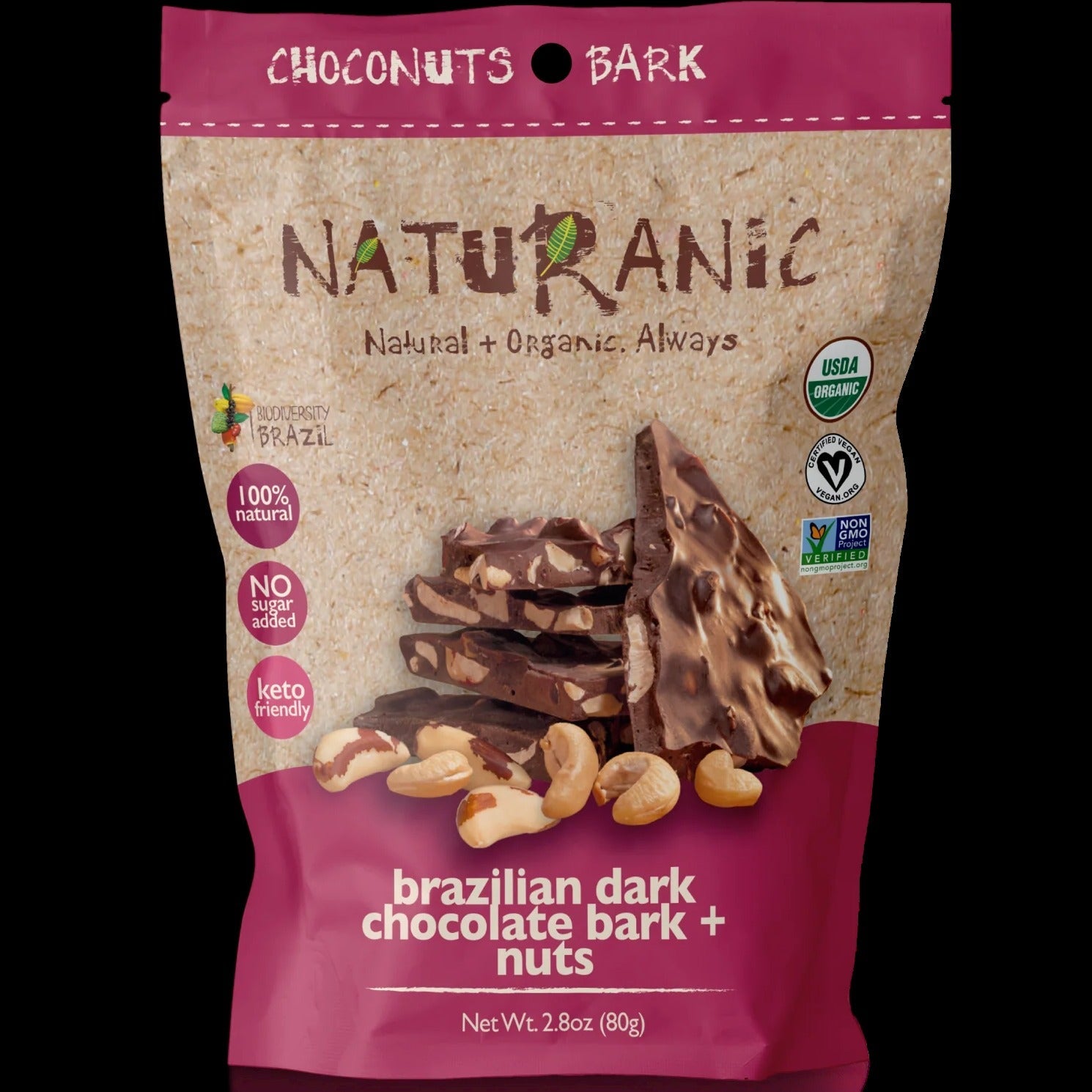 Organic Nuts Bark Snack Mix
