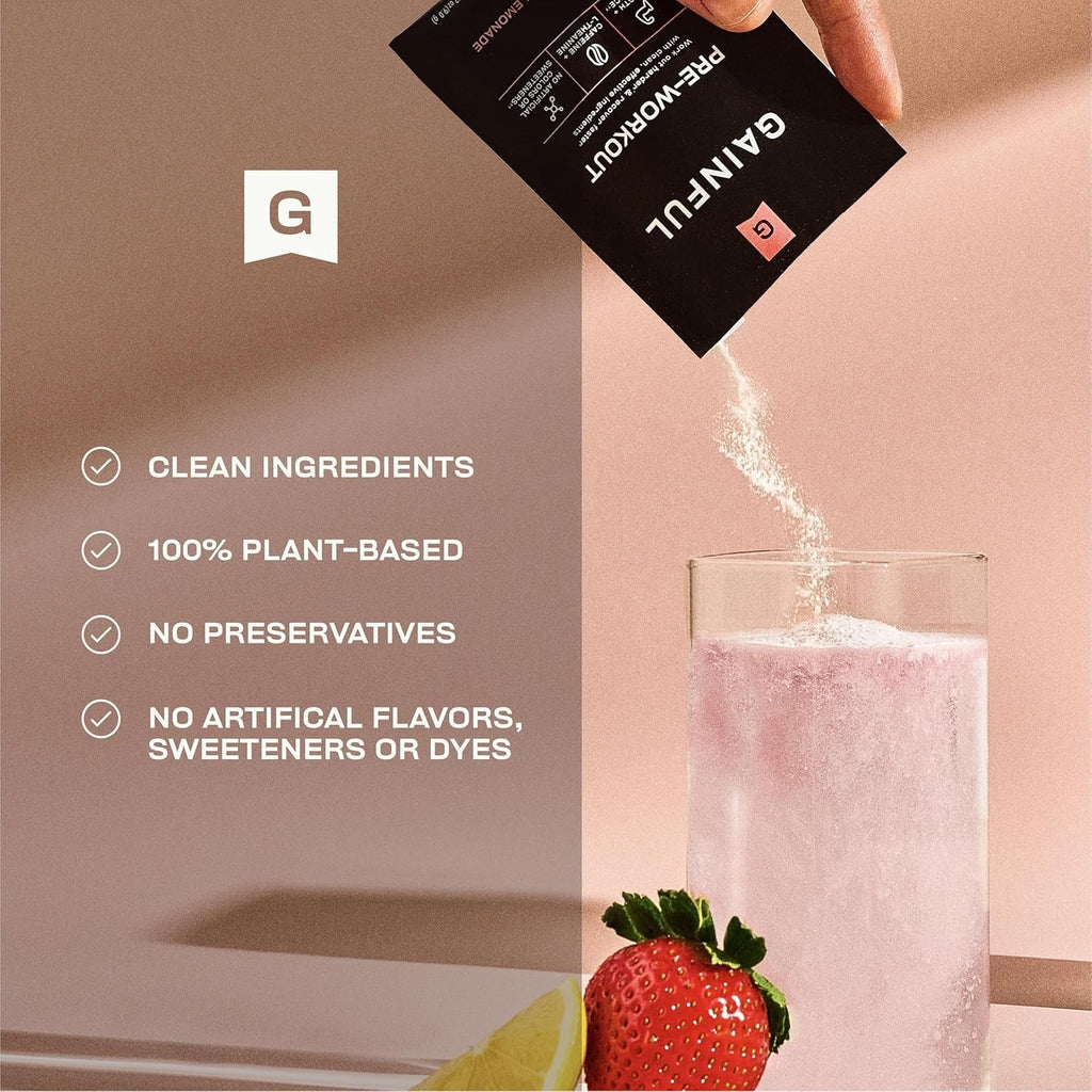 Single Serve Pre-Workout Sachets - Strawberry Lemonade (10 CT)