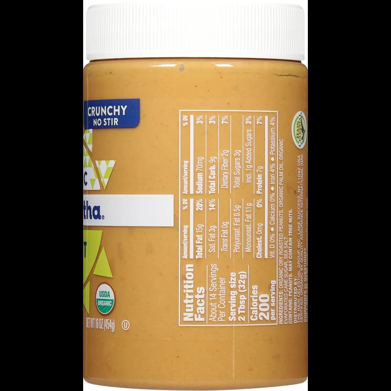 Organic No Stir Crunchy Peanut Butter