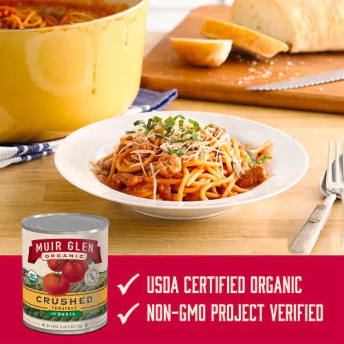 Organic Crushed Tomatoes with Basil