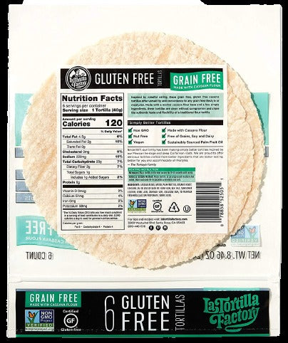 Gluten Free Cassava Tortillas