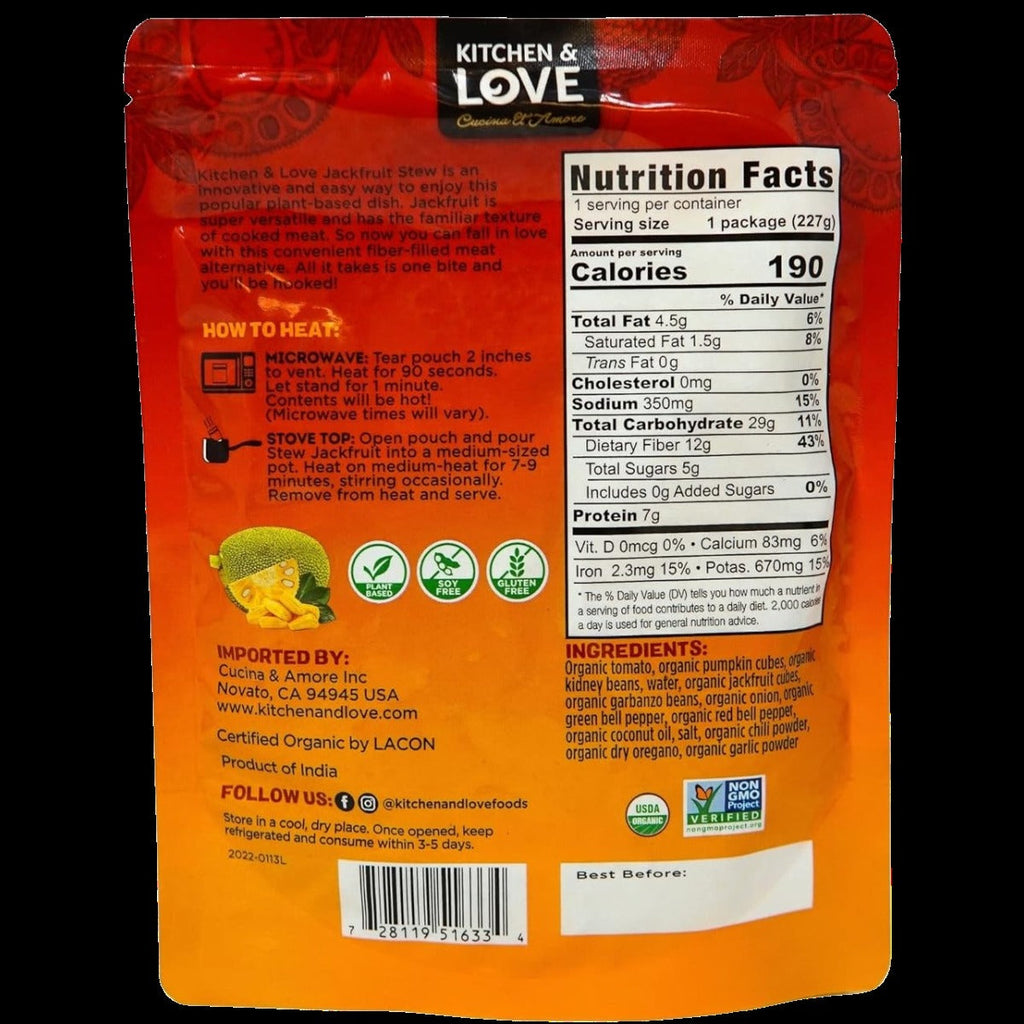 Organic Jackfruit - Hearty Stew (6 Pack)