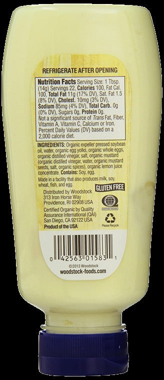 Organic Squeezable Mayonnaise