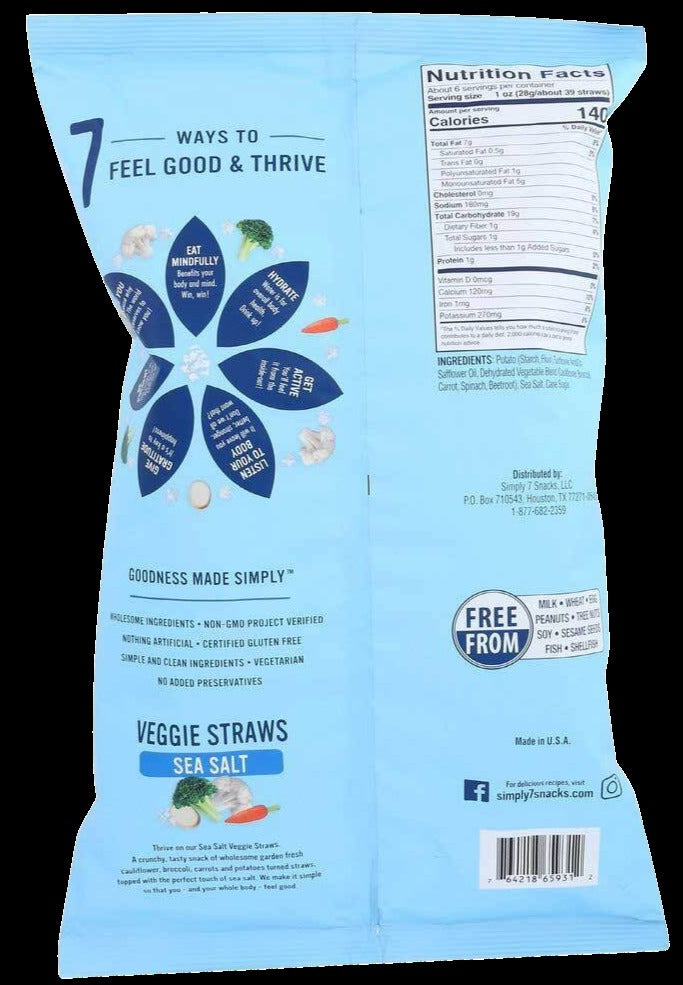 Sea Salt Veggie Straw