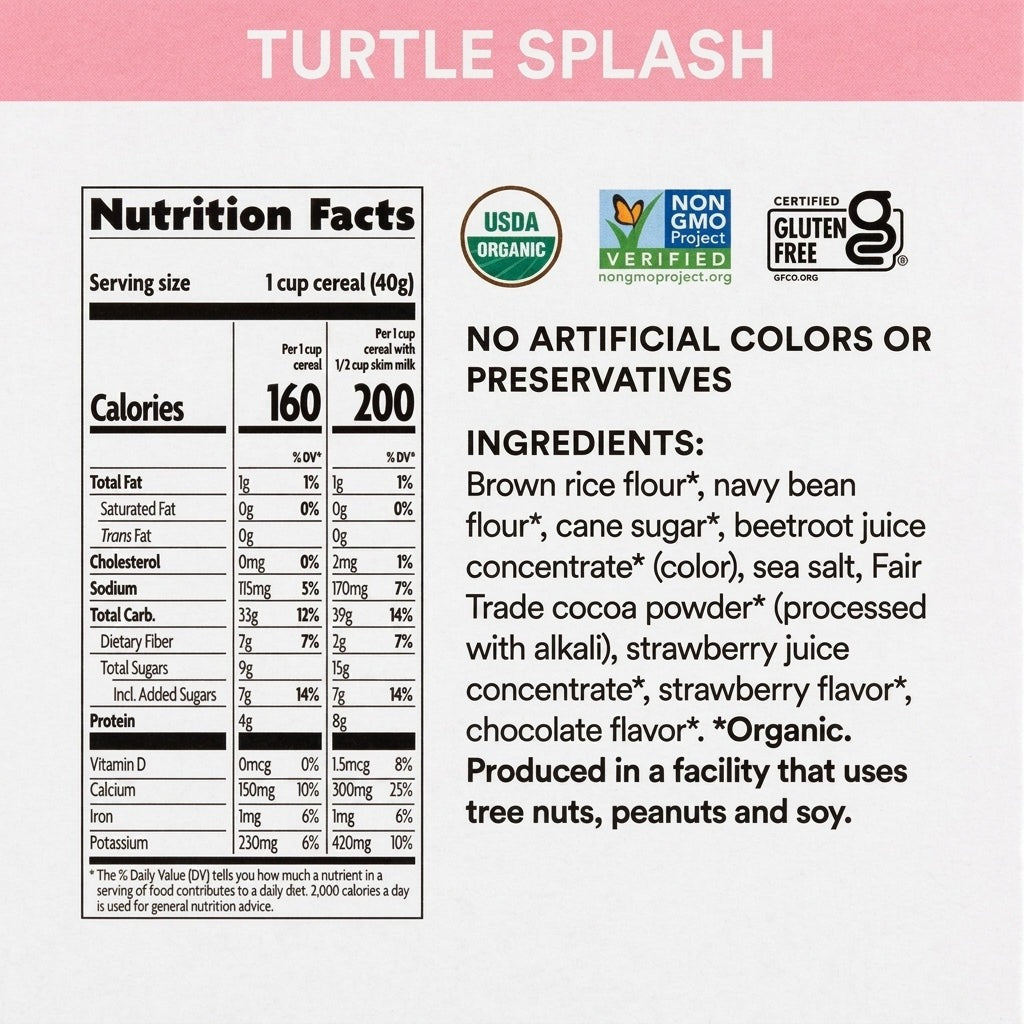 Organic Strawberry Chocolate Turtle Splash Cereal