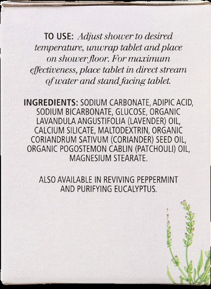 Lavender Aromatherapy Shower Tablets
