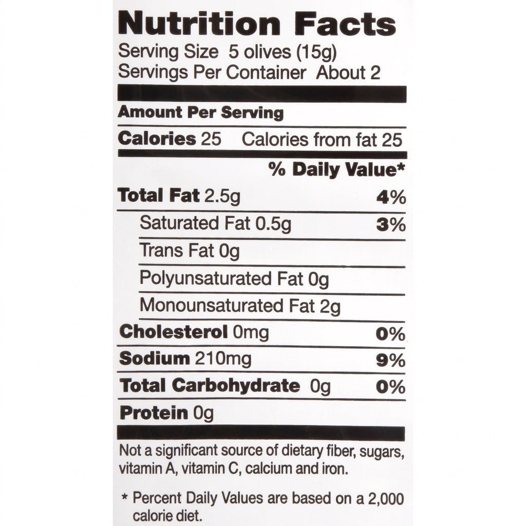 Pitted Seasoned Green Olives With Natural Sea Salt (12 Pack)