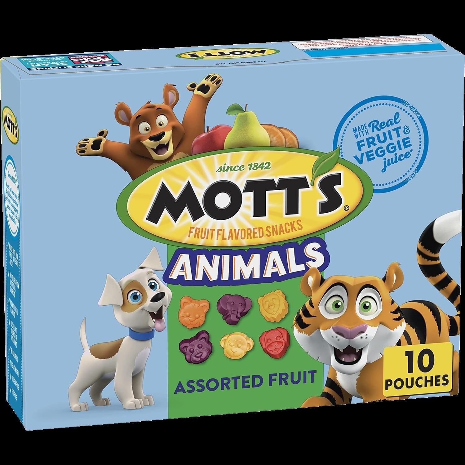 Fruit Flavored Snacks, Assorted Fruit, Animals